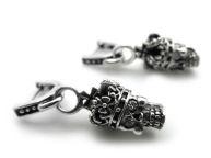 Серьги из серебра King Skull BBE37-01