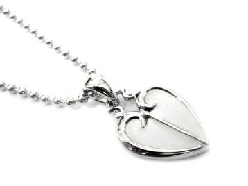 Подвеска из серебра и эмали Сердце RP34-PS-051w