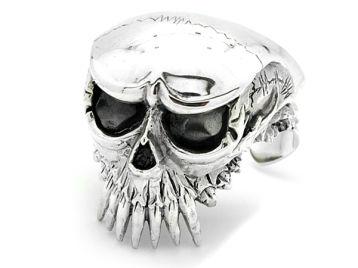 Браслет серебряный Big Skull ANB36-05