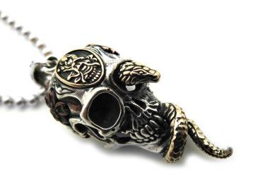 Подвеска из серебра Snake Skull GVP37-05