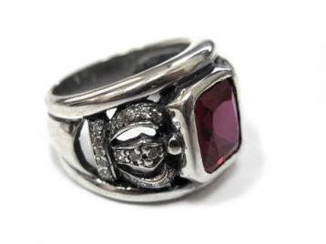 Перстень серебряный Короны SAR24-007Rb