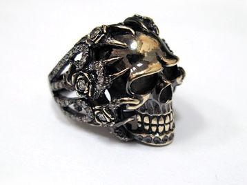 Кольцо из золота Tattoo Skull ANR25-002Gold