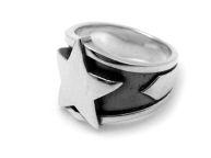 Кольцо серебряное "Hard Star" KSR38-11