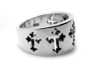 Кольцо серебряное "Crosses" KSR38-15