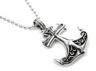 Подвеска из серебра Якорь RP34-PS-118