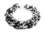 Браслет из серебра Skulls PPB33-05