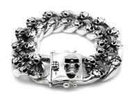 Браслет из серебра Skulls PPB35-02
