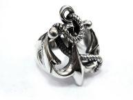 Кольцо из серебра Якорь TNR33-02