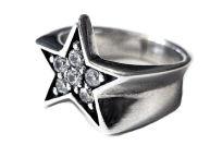 Кольцо из серебра Звезда NCR22-07