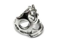 Кольцо серебряное Кастет JR34-03