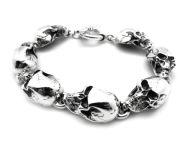 Браслет из серебра Skulls PPB36-03