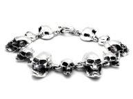 Браслет из серебра Skulls PPB36-04