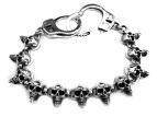 Браслет из серебра Skulls PPB33-03