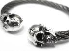 Браслет серебряный Skull Silver JB23-02