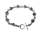 Браслет из серебра Mini Skulls PPB32-04
