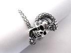 Кольцо из серебра Skull & Snake DAR28-11
