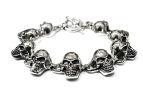 Браслет из серебра Hot Skull PPB30-01