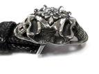 Пряжка для ремня из серебра Double Skull AZBk-007