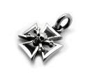Подвеска серебряная Iron Cross Skull JP35-01