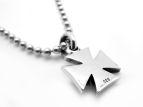 Подвеска серебряная Iron Cross Skull JP35-01